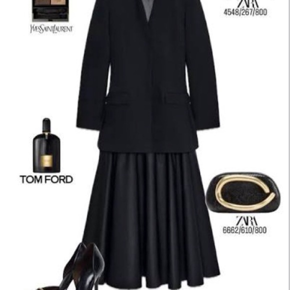 Zara ZW COLLECTION COMBINATION BLAZER DRESS NWT SIZE MEDIUM - Picture 2 of 5